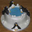 Christmas-18 - penguins on small cake